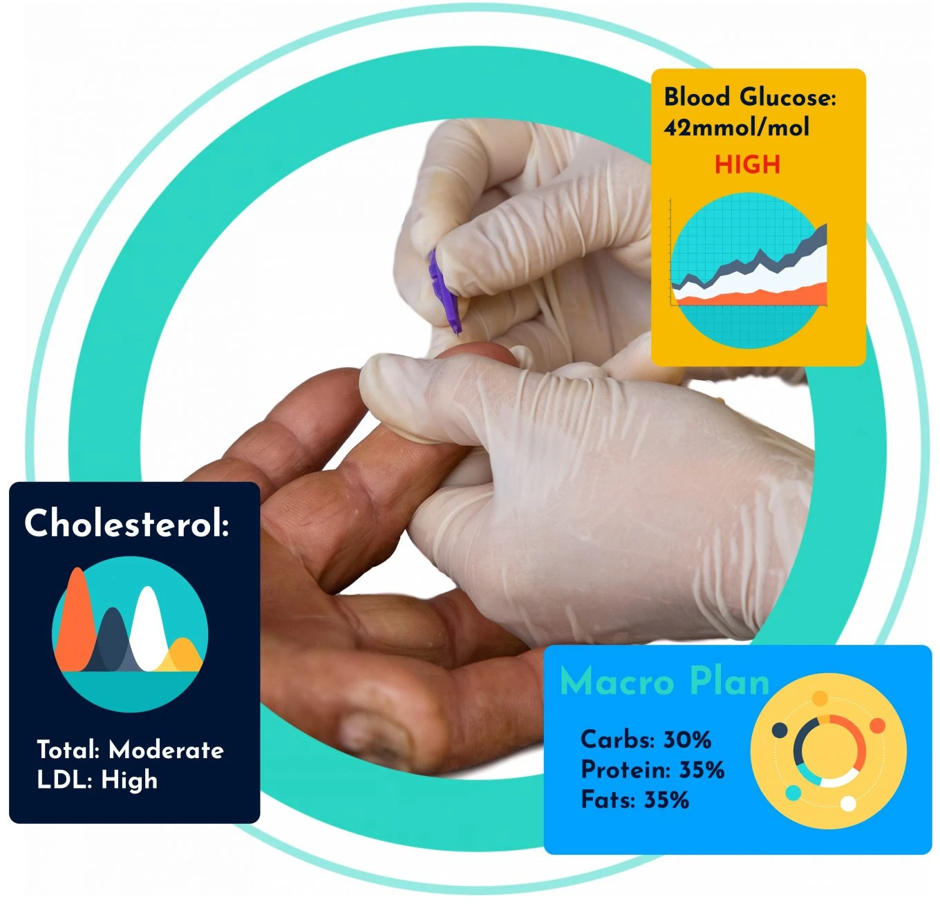 blood testing web header v2 image showing fingerprick blood sample